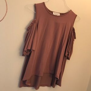 Adorable Shoulder Cut Out Top